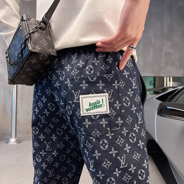Мужские штаны Louis Vuitton мужской черный 108389-7