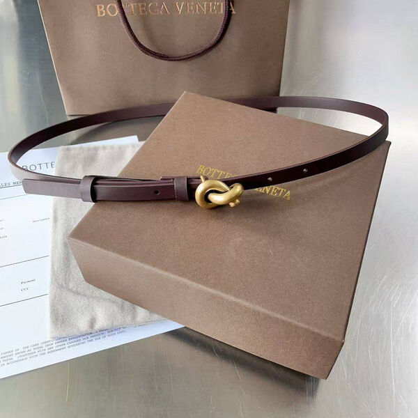 Ремень Bottega Veneta женский кожа бордовый 187008-4
