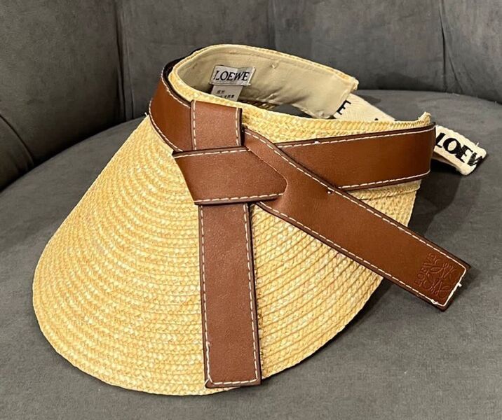 Козырек Loewe женский солома бежевый 118629