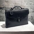 Мужской портфель Bottega Veneta мужской кожа черный 62002-5
