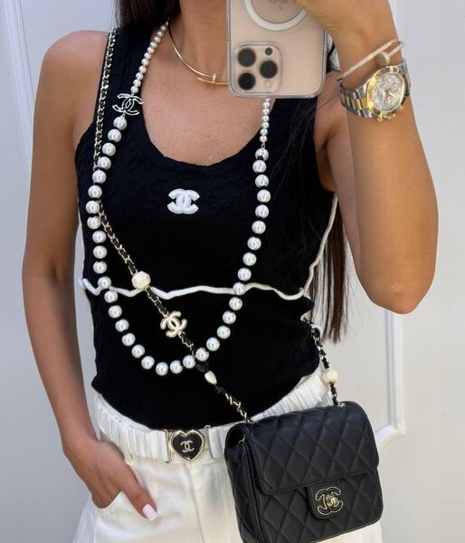 Майка Chanel женский черный 186945