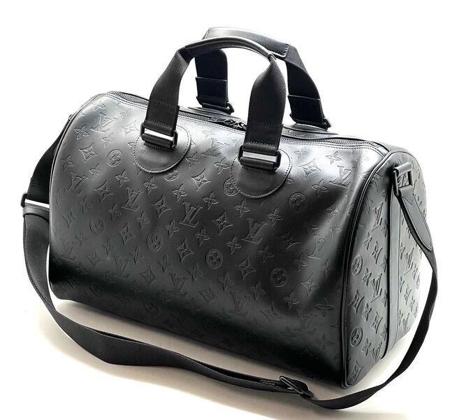 Дорожная сумка Louis Vuitton мужской кожа черный 99516