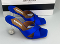 Босоножки Aquazzura женский ткань синий 11795-3