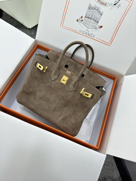 Сумка Hermès Birkin 25 женский замша 155733-2