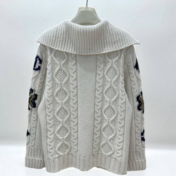 Кардиган Chanel женский вязаная ткань белый 169157