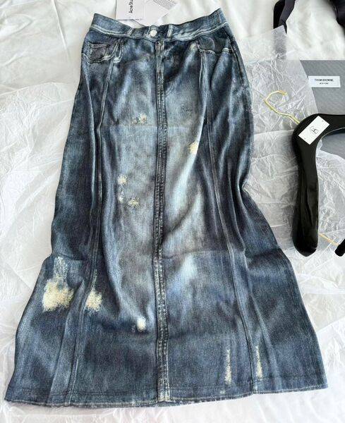 Юбка Acne Studio женский синий 145953