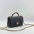 Сумка Chanel женский кожа черный 107053-2