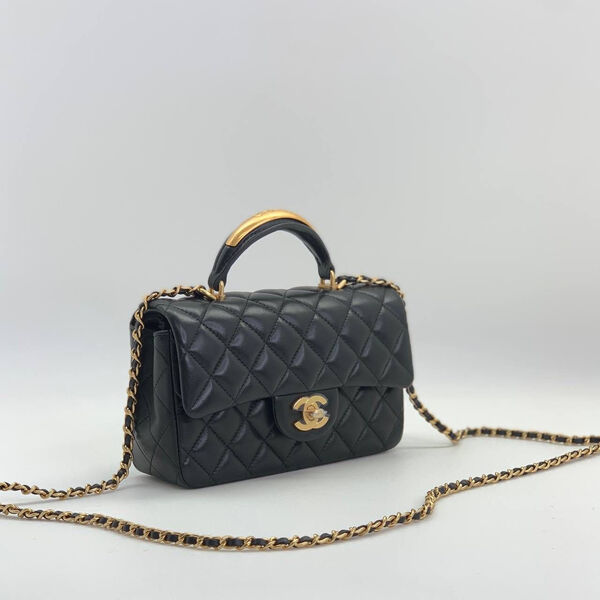 Сумка Chanel женский кожа черный 107053-2