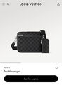 Мужская сумка мессенджер Louis Vuitton мужской канва черный 154009-3