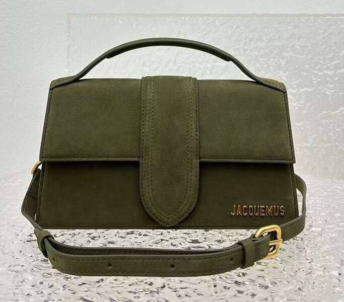Сумка Jacquemus женский замша болотный 133085