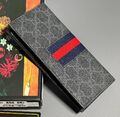 Мужской портмоне Gucci мужской канва графитовый 154016