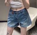 Шорты Loewe женский джинса синий 150809-1