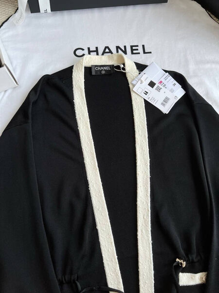 Кардиган Chanel женский трикотаж черный 198605-2