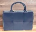 Мужской портфель Bottega Veneta мужской кожа темно-синий 132093