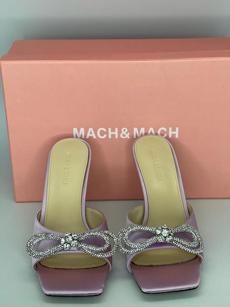 Босоножки Mach&Mach женский сатин фиолетовый 12541-4