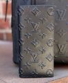 Мужской купюрник Louis Vuitton мужской кожа черный,серебристый 51904