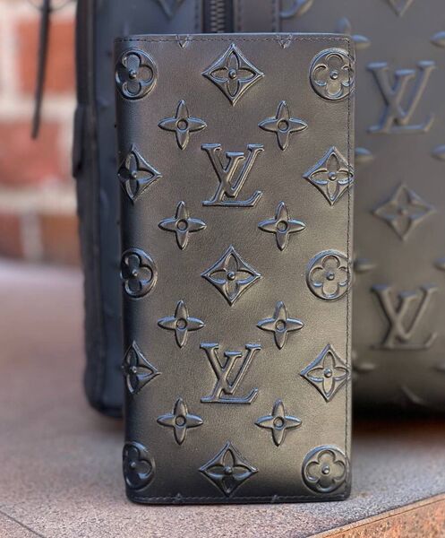 Мужской купюрник Louis Vuitton мужской кожа черный 51904