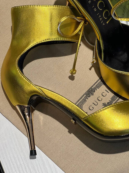 Туфли Gucci женский кожа бронзовый 112992-2