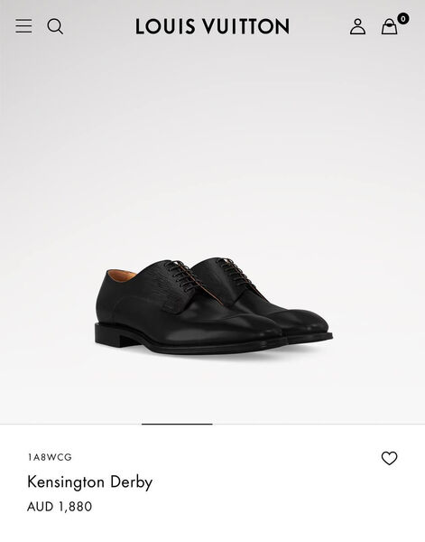Мужские туфли Louis Vuitton мужской кожа черный 172925-6