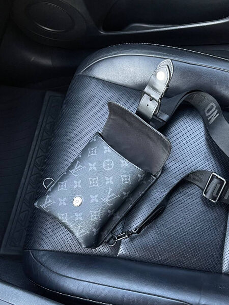 Мужская сумка слинг Louis Vuitton мужской кожа черный 105253-3
