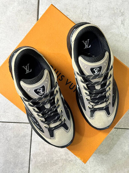 Мужские кроссовки Louis Vuitton мужской кожа бежевый 163550-4