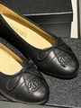 Балетки Chanel женский кожа черный 149341-2