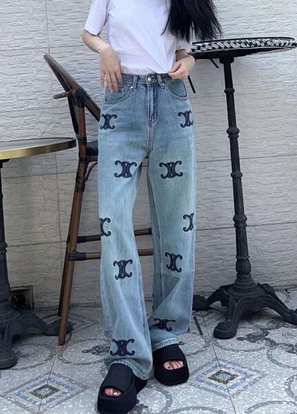 Джинсы Celine женский джинса бирюзовый 118320