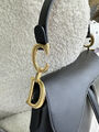Сумка Dior Saddle женский кожа черный 74392-9