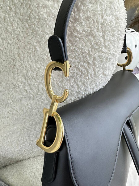 Сумка Dior Saddle женский кожа черный 74392-9