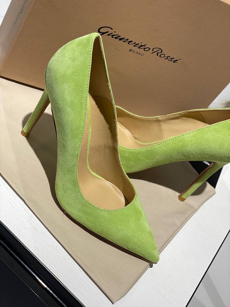 Туфли Gianvito Rossi женский замша болотный 80082-3