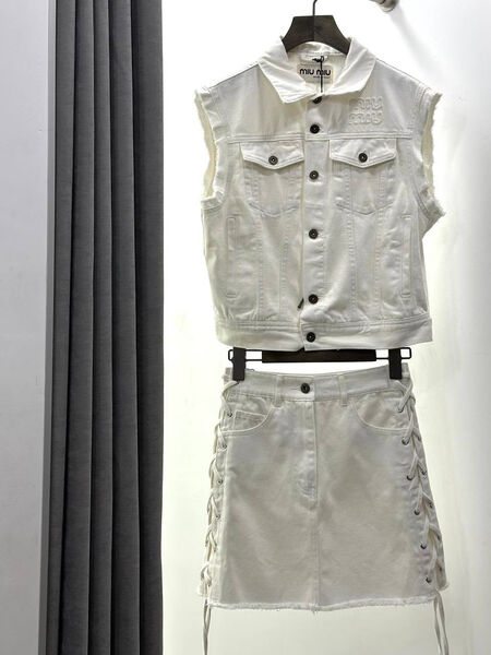 Юбка Miu Miu женский джинса графитовый 111174-3