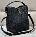 Сумка Saint Laurent женский солома черный 149744-1