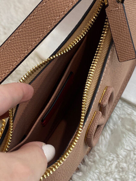 Сумка Valentino женский кожа розовый 98737-3