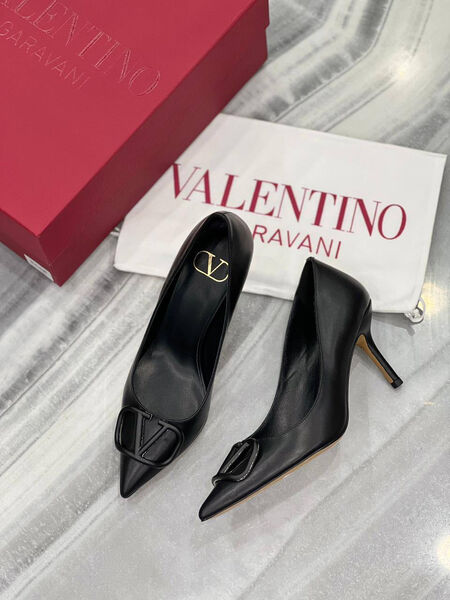 Туфли Valentino женский кожа черный 121249-4