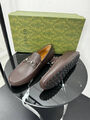Мужские мокасины Gucci мужской кожа 195753-3