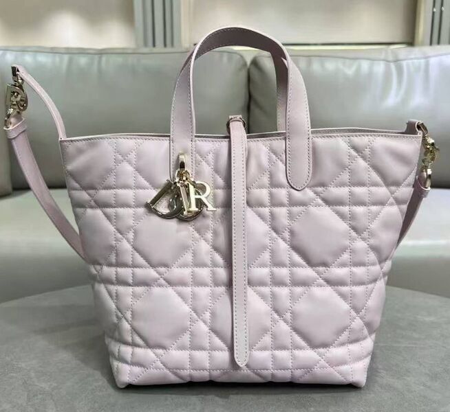 Сумка Christian Dior женский кожа светло-розовый 183777
