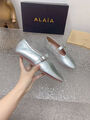 Балетки Alaïa женский кожа графитовый 138399-2