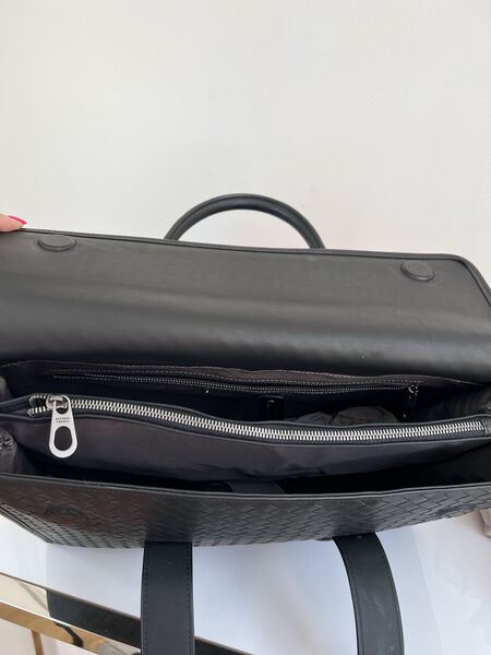 Мужской портфель Bottega Veneta мужской кожа черный 149903-4