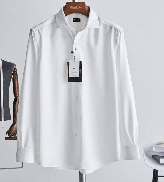 Мужская рубашка Zegna мужской белый 133319
