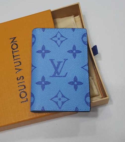 Портмоне мужской Louis Vuitton мужской канва бирюзовый 61950