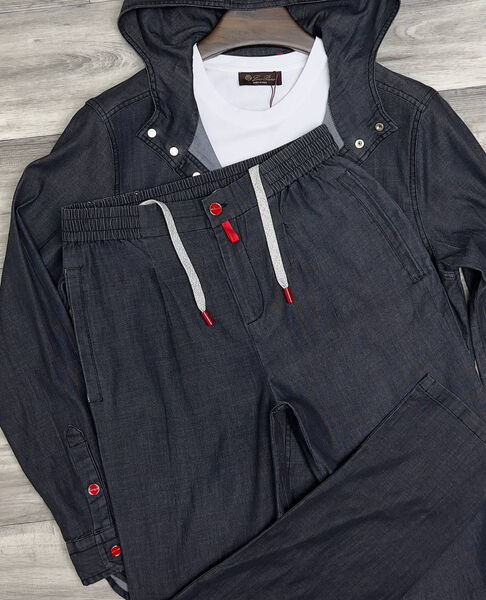 Мужской костюм Kiton мужской черный 142882-2