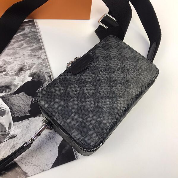 Мужская сумка мессенджер Louis Vuitton мужской канва черный 42806-5