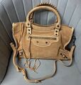 Сумка Balenciaga женский замша бежевый 200107-1