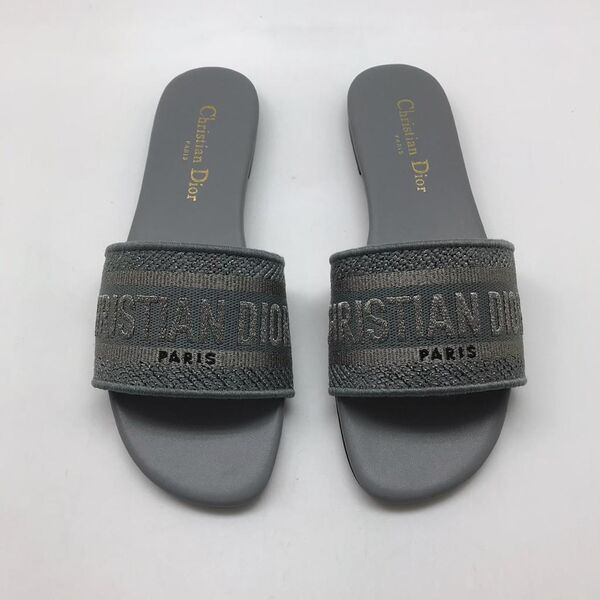 Мюли Christian Dior женский графитовый 54465