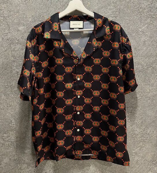 Мужская рубашка Gucci мужской черный 112782
