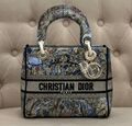 Сумка Christian Dior Lady женский текстиль графитовый 141967-1