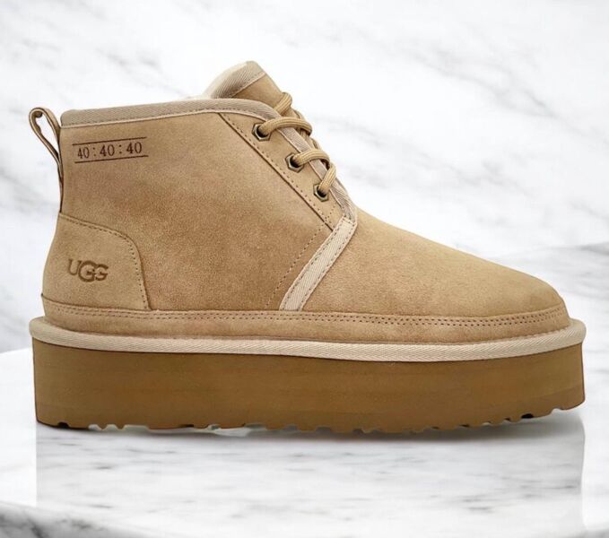 Угги Ugg Neumel Platform женский замша бежевый 163783