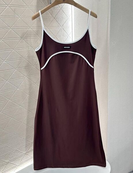 Платье Miu Miu женский бордовый 192736