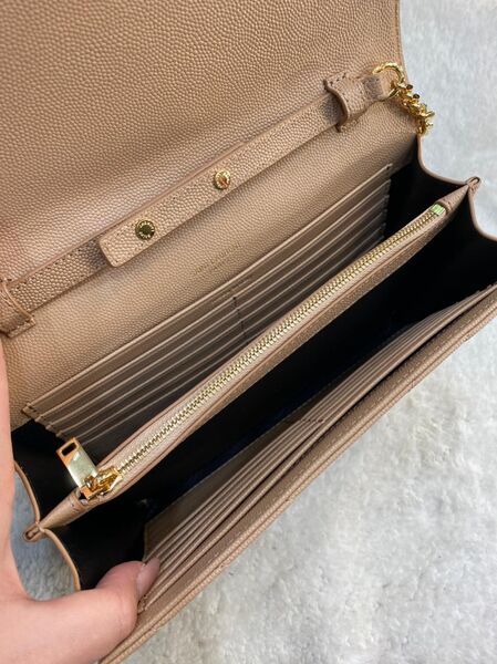 Сумка Saint Laurent женский кожа бежевый 77400-2