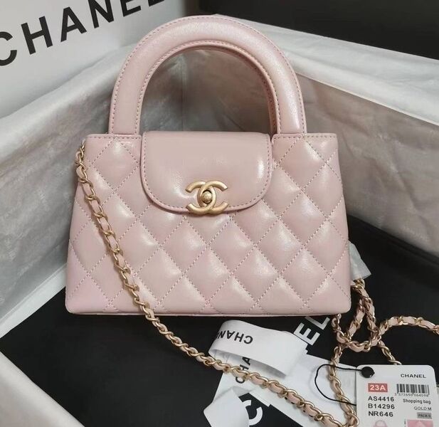 Сумка Chanel женский кожа розовый 192638
